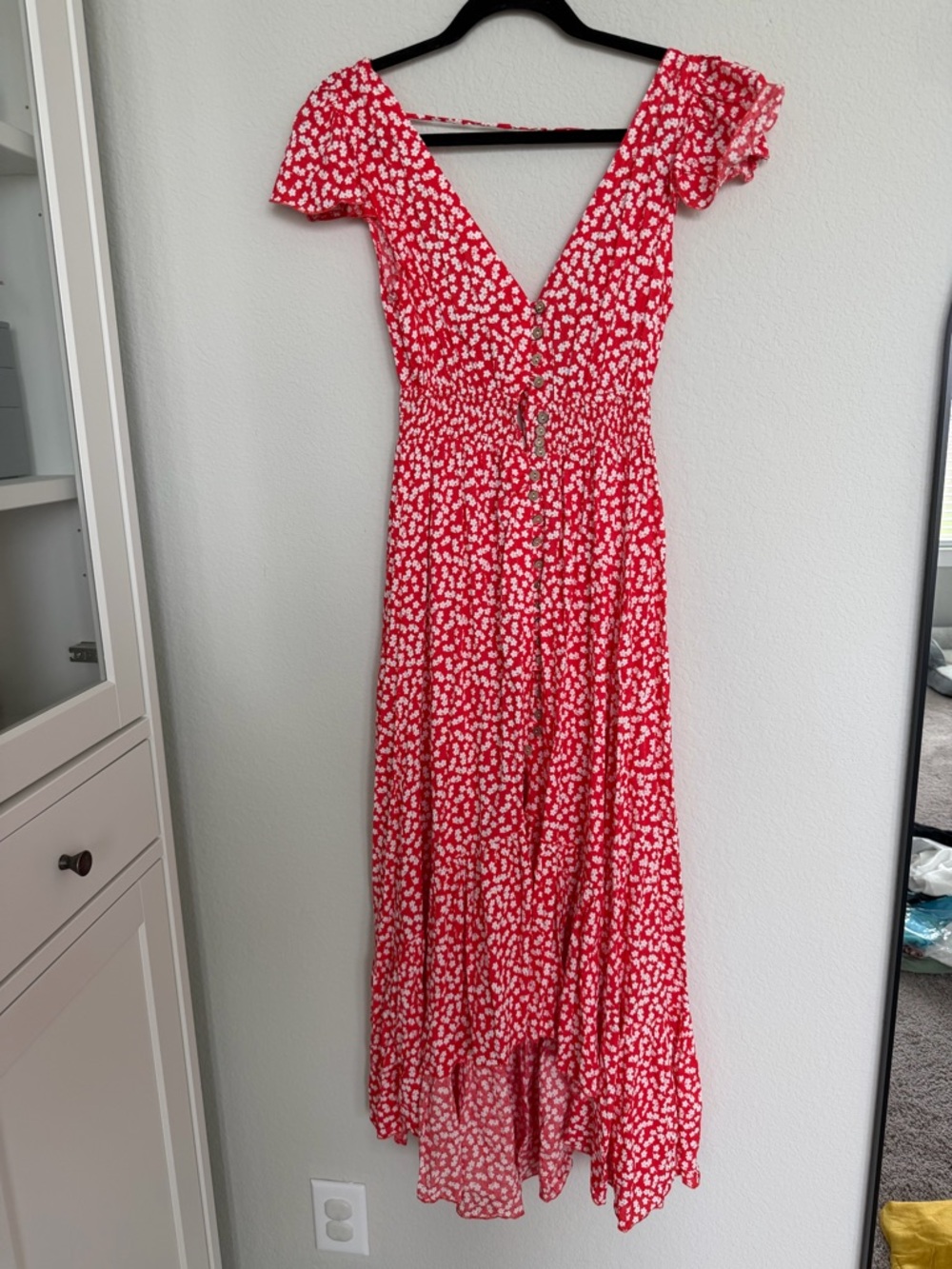 Lovie & Co Red Floral Jackie Dress